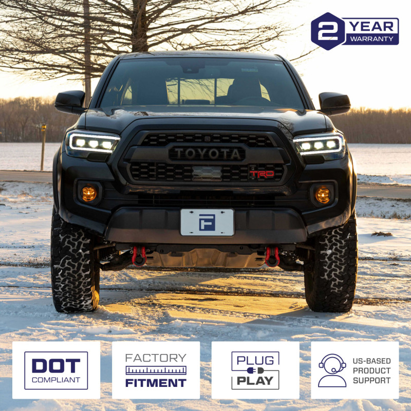 Toyota Tacoma Headlights - Front - FORM Lighting - Triple bi-LED Projectors - `16-`23